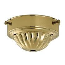 4" BRASS FIN GLASS HOLDER - 90-439