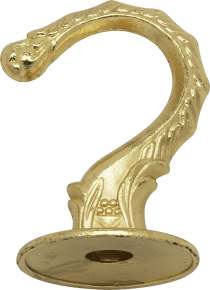 1 JUMBO BRASS FIN HOOK & HDWRE - 90-440