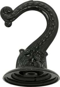 JUMBO BLK FIN HOOK & HDWARE - 90-442