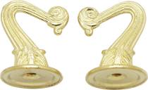 2 BRASS FIN HOOKS & HDWR - 90-450