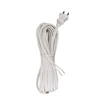 20' WHT SET W/MOLDED PLUG - 90-497