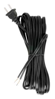 20' BLK SET W/MOLDED PLUG - 90-498