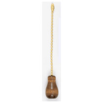 WALNUT FIN WOOD TASSLE W/CHAIN - 90-533