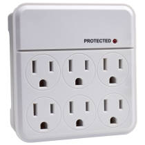 6 OUTLET PLUG IN SURGE PROTECT - 91-223