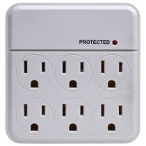 6 OUTLET PLUG IN SURGE PROTECT - 91-223