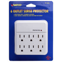 6 OUTLET PLUG IN SURGE PROTECT - 91-223