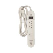 WHITE 3 OUTLET SURGE PROTECTOR - 91-236