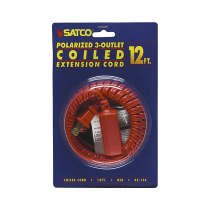 12 FT. RED COILED CORD - 93-174