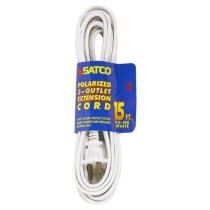 15' WHT EXTENSION CORD 16/2 - 93-198