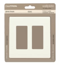 CLARO 2 GANG WALLPLATE WH - 96-221
