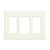 CLARO 3 GANG WALLPLATE WH - 96-321