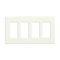 CLARO 4 GANG WALLPLATE WH - 96-421