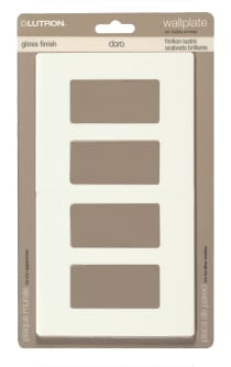 CLARO 4 GANG WALLPLATE WH - 96-421