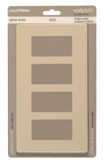 CLARO 4 GANG WALLPLATE AL - 96-423