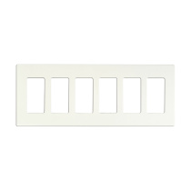 CLARO 6 GANG WALLPLATE WH - 96-621