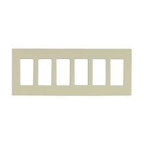 CLARO 6 GANG WALLPLATE AL - 96-623