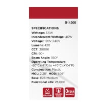 3.5WT14L/930/E26/P/ND/1PK - S11205