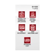 3.5W/LED/G9/830/FR/120V/ND - S11232