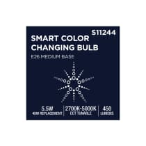T14/5.5W/LED/RGBTW/SF/CL/E26 - S11244