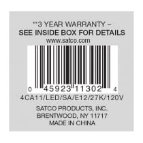 4CA11/LED/SA/E12/27K/120V - S11302