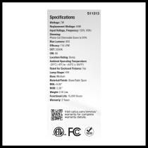 7H19/SS/LED/830/E26/120V - S11313