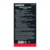 5.5A19/LED/930/120V/D - S11321