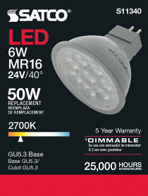 6MR16/LED/40'/827/24V AC/DC - S11340