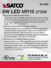 6MR16/LED/40'/827/24V AC/DC - S11340