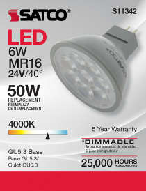 6MR16/LED/40'/840/24V AC/DC - S11342