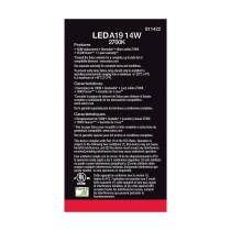 14A19/LED/827/120V/D/4PK - S11422