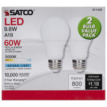 9.8A19/LED/850/ECO/ND/2PK - S11435