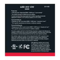 12A19/LED/E26/850/120V/10PK - S11438