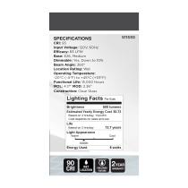 6A19/CL/LED-GF/COIL/930/E26 - S11530