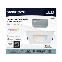 12WLED/DW/6/RGBTW/SQ/WH - S11563