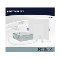 12WLED/DW/6/RGBTW/SQ/WH - S11563