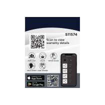 4 OUTLET POWER STRIP/SF - S11574