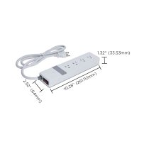 4 OUTLET POWER STRIP/SF - S11574