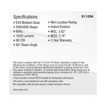 11PAR30SN/LED/5CCT/WFL/120V - S11584