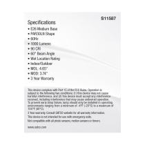 11PAR30LN/LED/5CCT/WFL/120V - S11587