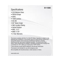 13.3PAR38/LED/5CCT/WFL/120V - S11590