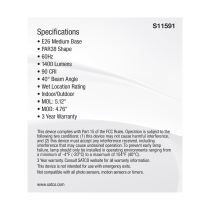 15.5PAR38/LED/5CCT/FL/120V - S11591