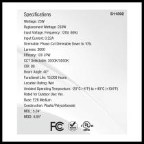 25PAR38/LED/2CCT/FL40/120V - S11592