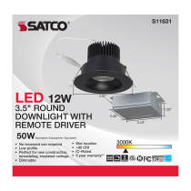 12WLED/DW/DNL3/930/RND/RD/BK - S11631