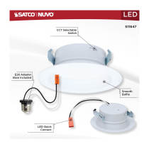 10WLED/DLR/4/CCT-SEL/RD/WH - S11647