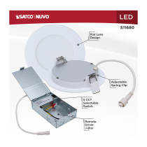 8WLED/DW/4/CCT/RND/FL/RD - S11680