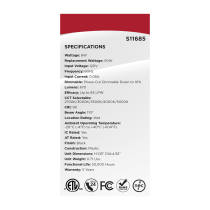 8WLED/DW/4/CCT/RND/FL/RD/BK - S11685