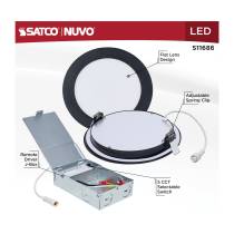 11WLED/DW/6/CCT/RND/FL/RD/BK - S11686