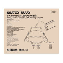 23WLED/CDL/6/ADJ-CCT/80D - S11811