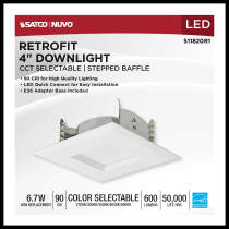 6.7WLED/RDL/4/5CCT-SEL/SQ - S11820R1