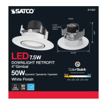 7.5WLED/DIR/4/60'/CCT-SEL/120V - S11822